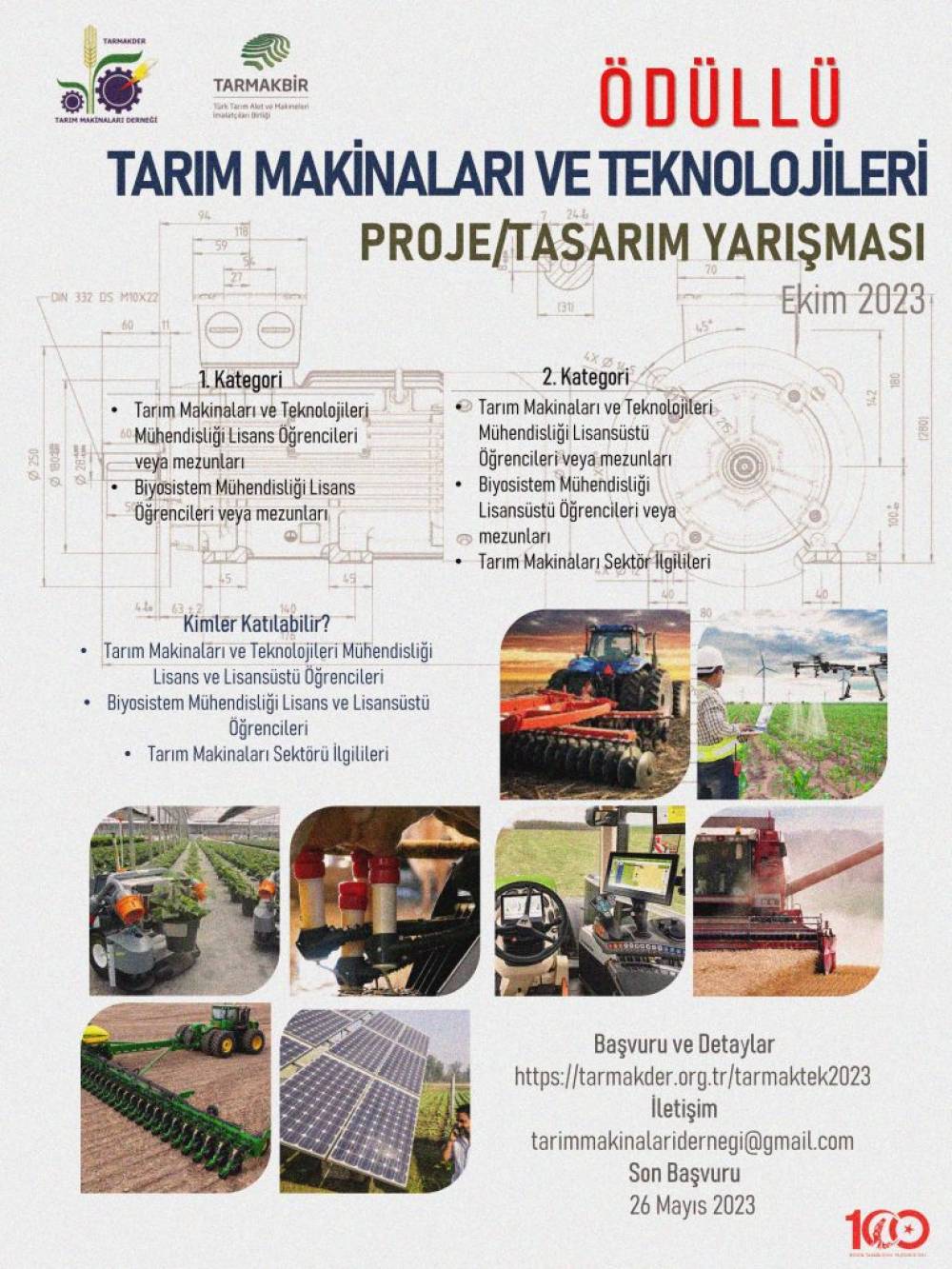 ÖDÜLLÜ TARIM MAKİNALARI VE TEKNOLOJİLERİ PROJE/TASARIM YARIŞMASI